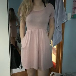 Baby Pink Skater Dress
